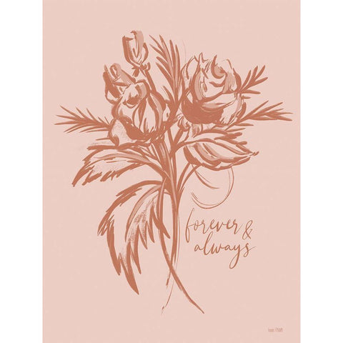 Forever and Always White Modern Wood Framed Art Print by House Fenway