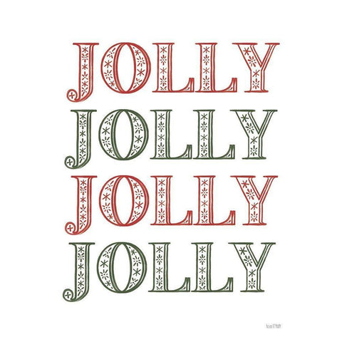 Jolly Jolly Gold Ornate Wood Framed Art Print with Double Matting by House Fenway