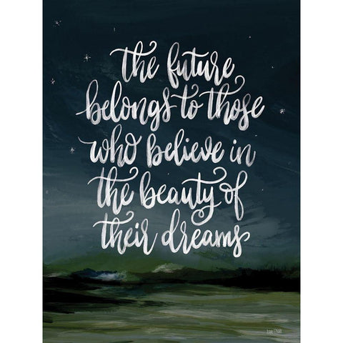 Beauty of Dreams Black Modern Wood Framed Art Print by House Fenway