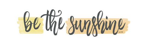 Be the Sunshine White Modern Wood Framed Art Print with Double Matting by House Fenway