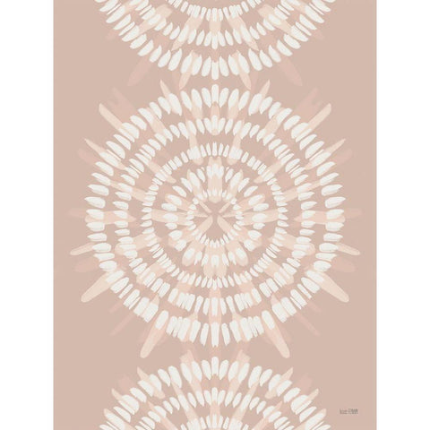 Bohemian Tie-Dye White Modern Wood Framed Art Print by House Fenway