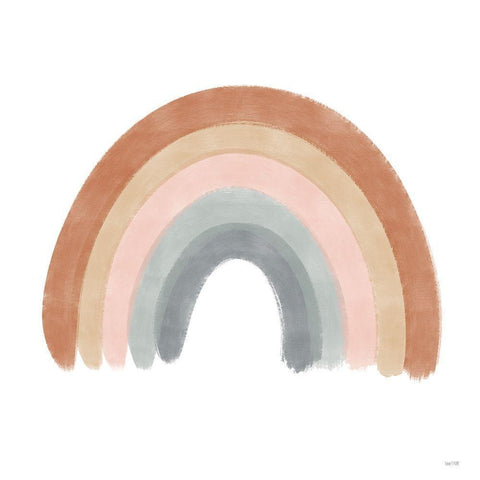Rainbow Black Modern Wood Framed Art Print with Double Matting by House Fenway