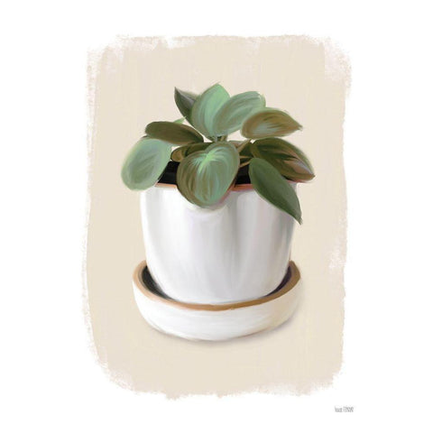 House Plant II Black Modern Wood Framed Art Print by House Fenway