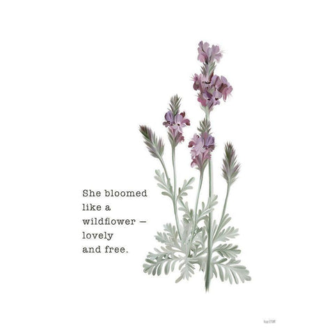 Lovely and Free    Black Modern Wood Framed Art Print by House Fenway