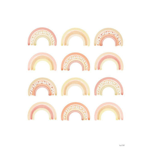 Follow Your Dreams Rainbows    Black Modern Wood Framed Art Print by House Fenway