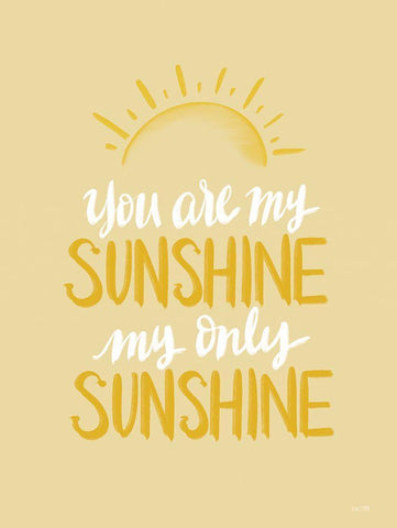 You Are My Sunshine     Black Ornate Wood Framed Art Print with Double Matting by House Fenway