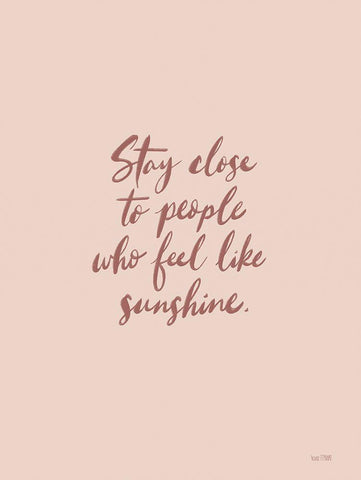 Stay Close Black Ornate Wood Framed Art Print with Double Matting by House Fenway