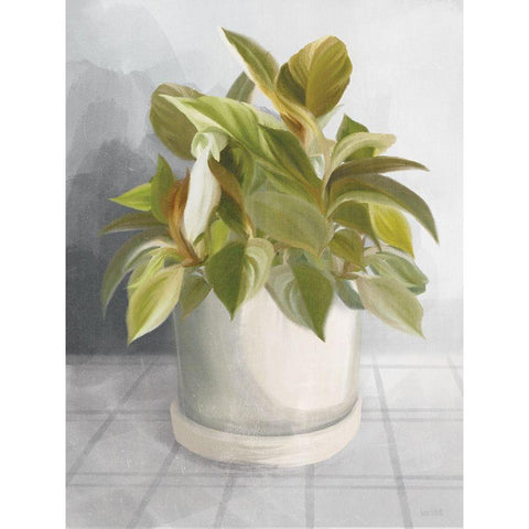 Ironstone Planter I White Modern Wood Framed Art Print by House Fenway