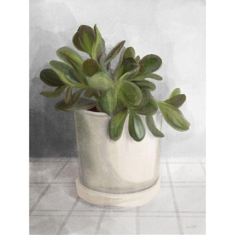 Ironstone Planter II White Modern Wood Framed Art Print by House Fenway
