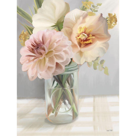 Fresh Flowers for You Gold Ornate Wood Framed Art Print with Double Matting by House Fenway