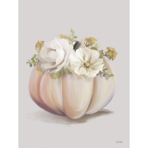 Blush Pumpkin Black Modern Wood Framed Art Print by House Fenway