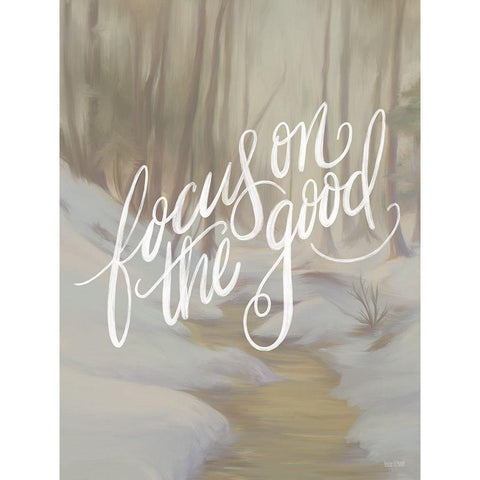 Focus on the Good Black Modern Wood Framed Art Print with Double Matting by House Fenway