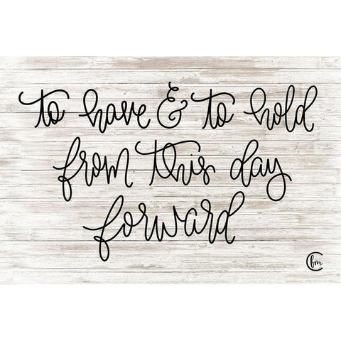 To Have and To Hold Black Modern Wood Framed Art Print with Double Matting by Fearfully Made Creations