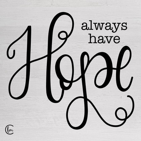 Always Have Hope Gold Ornate Wood Framed Art Print with Double Matting by Fearfully Made Creations