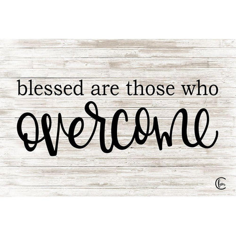 Overcome Gold Ornate Wood Framed Art Print with Double Matting by Fearfully Made Creations