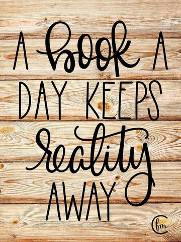 A Book a Day Black Ornate Wood Framed Art Print with Double Matting by Fearfully Made Creations