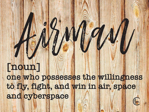 Airman White Modern Wood Framed Art Print with Double Matting by Fearfully Made Creations