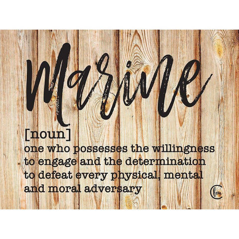 Marine Black Modern Wood Framed Art Print by Fearfully Made Creations