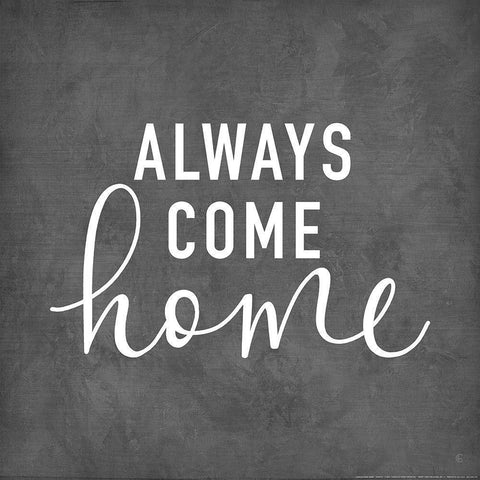 Always Come Home Gold Ornate Wood Framed Art Print with Double Matting by Fearfully Made Creations