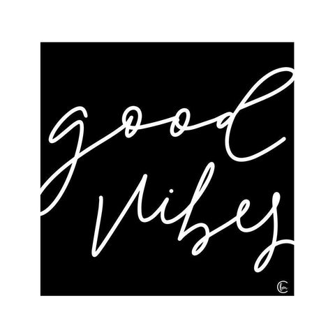 Good Vibes     Black Ornate Wood Framed Art Print with Double Matting by Fearfully Made Creations