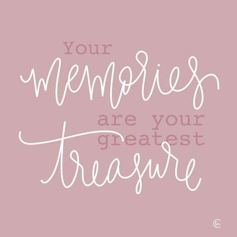 Your Memories Are Your Biggest Treasure   Gold Ornate Wood Framed Art Print with Double Matting by Fearfully Made Creations