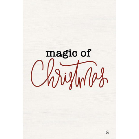 Magic of Christmas Part II White Modern Wood Framed Art Print by Fearfully Made Creations