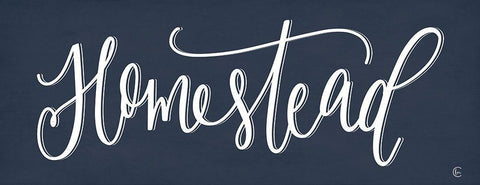 Homestead White Modern Wood Framed Art Print with Double Matting by Fearfully Made Creations