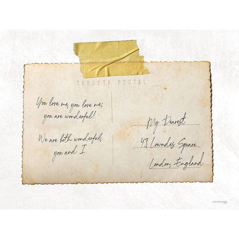 You Love Me  White Modern Wood Framed Art Print by Front Port Pickins