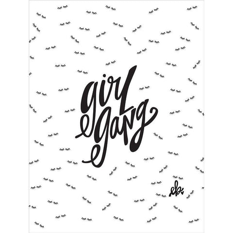 Girl Gang White Modern Wood Framed Art Print by Barrett, Erin