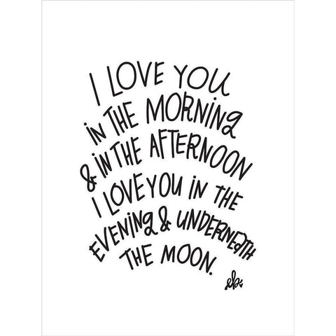 I Love You Gold Ornate Wood Framed Art Print with Double Matting by Barrett, Erin