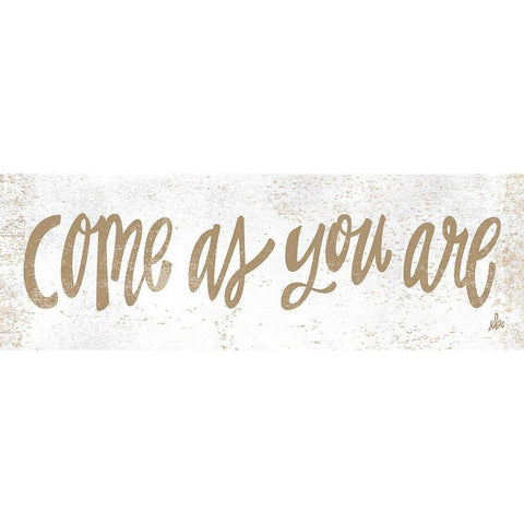 Come As You Are White Modern Wood Framed Art Print by Barrett, Erin