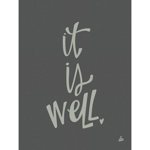 It is Well Gold Ornate Wood Framed Art Print with Double Matting by Barrett, Erin