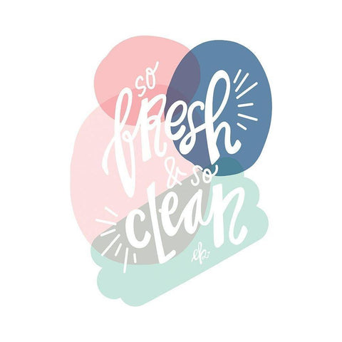 So Fresh and So Clean Gold Ornate Wood Framed Art Print with Double Matting by Barrett, Erin