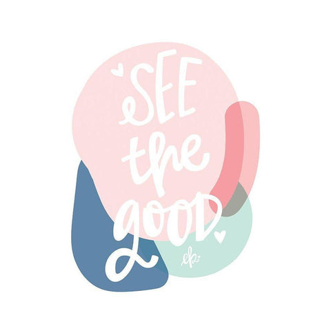 See the Good Black Modern Wood Framed Art Print by Barrett, Erin