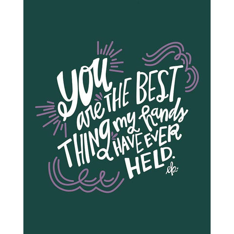 Lilac Best Things Black Modern Wood Framed Art Print with Double Matting by Barrett, Erin