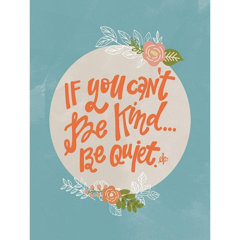 Cant Be Kind Black Modern Wood Framed Art Print with Double Matting by Barrett, Erin