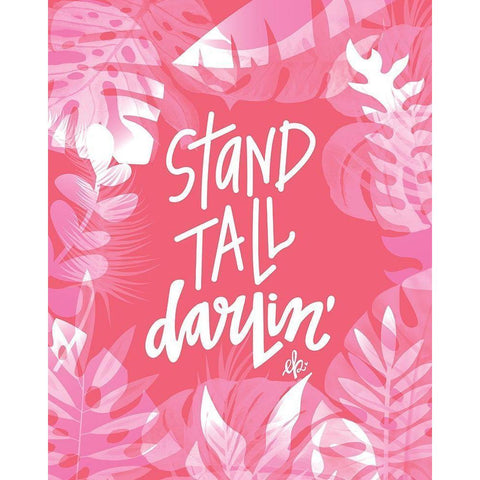 Stand Tall Darlin Gold Ornate Wood Framed Art Print with Double Matting by Barrett, Erin