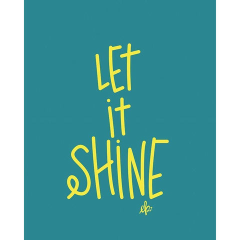 Let It Shine Black Modern Wood Framed Art Print by Barrett, Erin