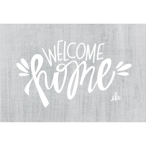 Welcome Home Black Modern Wood Framed Art Print by Barrett, Erin