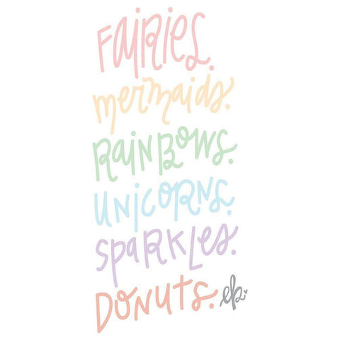 Sparkles and Donuts  Black Modern Wood Framed Art Print with Double Matting by Barrett, Erin
