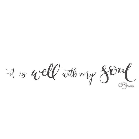 It is Well with My Soul Black Modern Wood Framed Art Print with Double Matting by Hollihocks Art