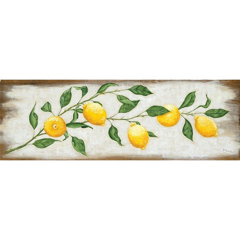 Lemon Branch Gold Ornate Wood Framed Art Print with Double Matting by Hollihocks Art