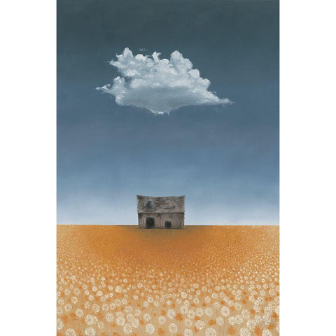 The Barn on McGregor Street Black Modern Wood Framed Art Print by Hollihocks Art