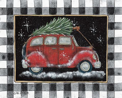 Ready For Christmas   White Modern Wood Framed Art Print with Double Matting by Hilliker, Lisa