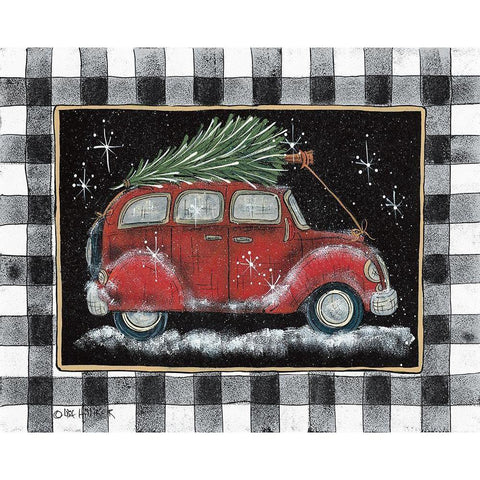 Ready For Christmas   Black Modern Wood Framed Art Print with Double Matting by Hilliker, Lisa