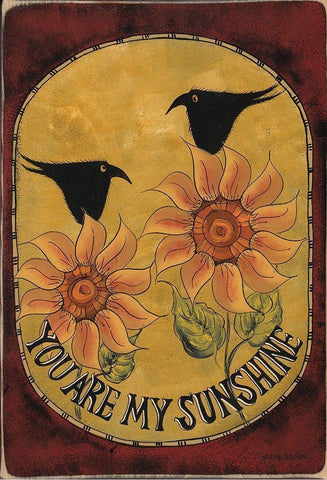 My Sunshine Black Ornate Wood Framed Art Print with Double Matting by Hilliker, Lisa