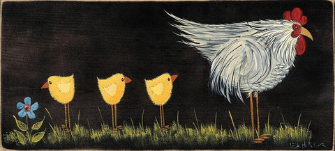 Take Your Time I White Modern Wood Framed Art Print with Double Matting by Hilliker, Lisa