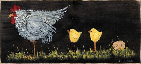 Take Your Time II Black Ornate Wood Framed Art Print with Double Matting by Hilliker, Lisa