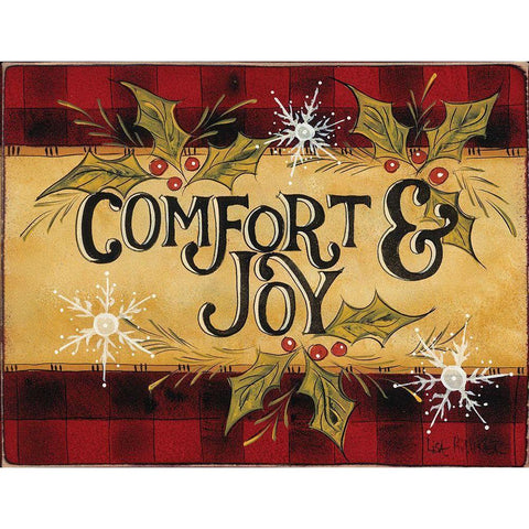 Comfort And Joy Time White Modern Wood Framed Art Print by Hilliker, Lisa