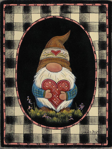 Robert Gnome White Modern Wood Framed Art Print with Double Matting by Hilliker, Lisa